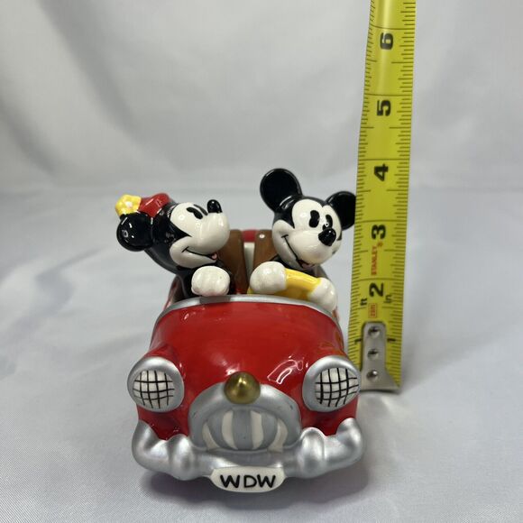 Mickey and Minnie Mouse Car Salt Pepper Shaker 3pc Set - Picture 7 of 9